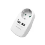 Razdelnik sa 1 utičnicom i 2 USB porta - IS-ER-1S-2U