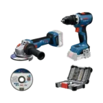 Set GSR 18V-65 + GWS 18V-11 - 0615A50091 (rezna ploča + 45-delni set bitova)